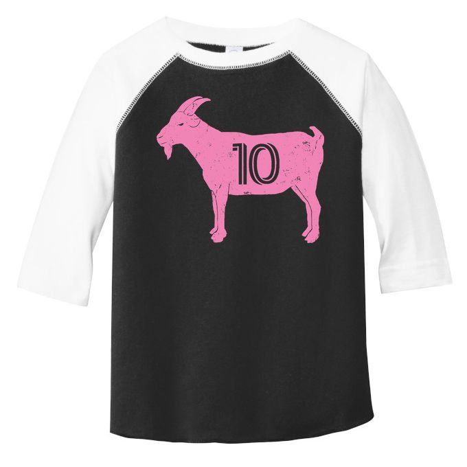 Goat 10 Miami Soccer Toddler Fine Jersey T-Shirt