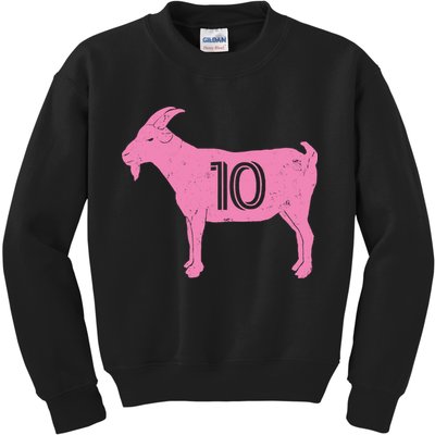 Goat 10 Miami Soccer Kids Sweatshirt