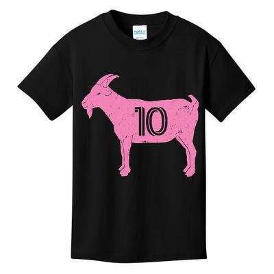 Goat 10 Miami Soccer Kids T-Shirt