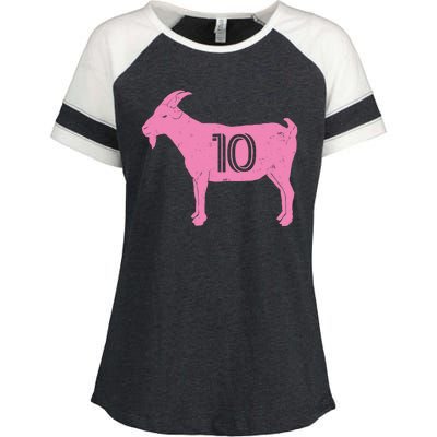 Goat 10 Miami Soccer Enza Ladies Jersey Colorblock Tee