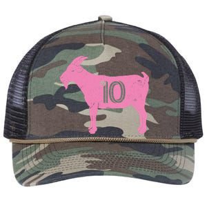 Goat 10 Miami Soccer Retro Rope Trucker Hat Cap