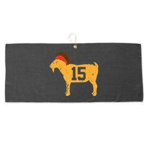 GOAT 15 MVP The Young Greatest Of All Time Large Microfiber Waffle Golf Towel