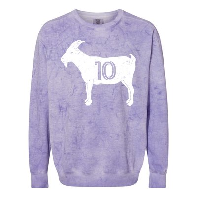 Goat 10 Miami Soccer Team Colorblast Crewneck Sweatshirt