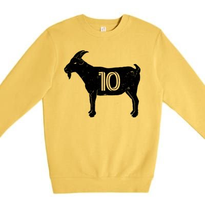 Goat 10 Miami Soccer Team Premium Crewneck Sweatshirt