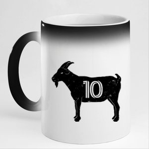 Goat 10 Miami Soccer Team 11oz Black Color Changing Mug