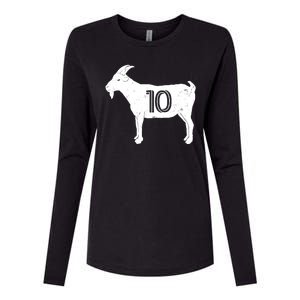 Goat 10 Miami Soccer Team Womens Cotton Relaxed Long Sleeve T-Shirt