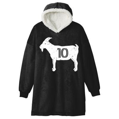 Goat 10 Miami Soccer Team Hooded Wearable Blanket