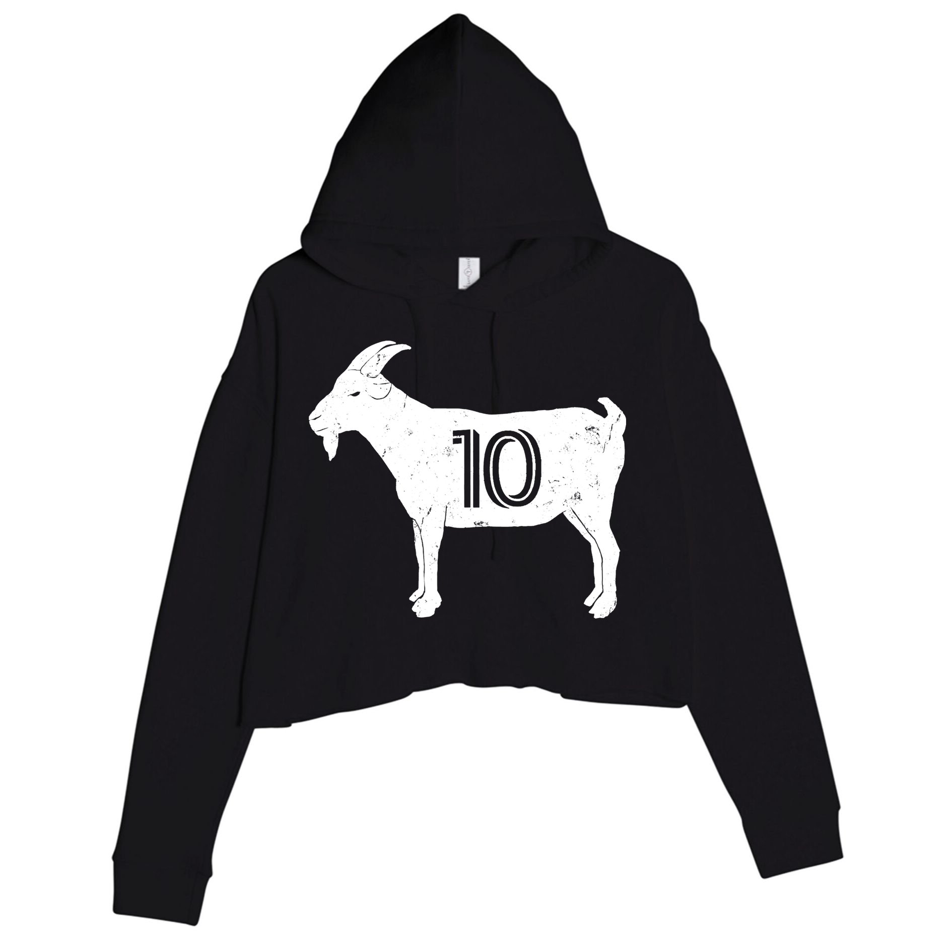 Goat 10 Miami Soccer Team Crop Fleece Hoodie