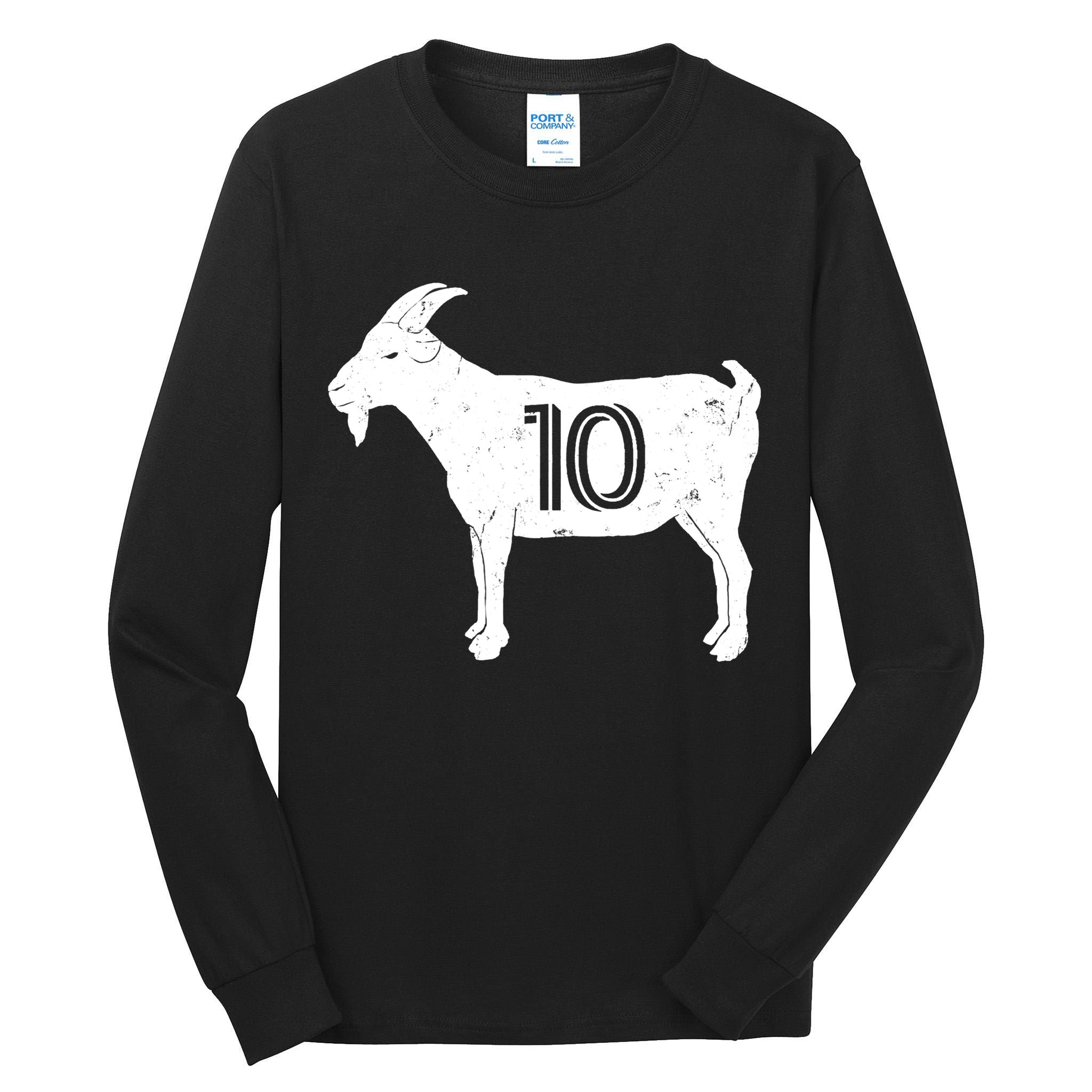 Goat 10 Miami Soccer Team Tall Long Sleeve T-Shirt