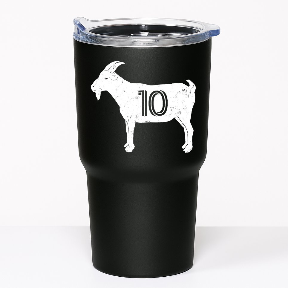 Goat 10 Miami Soccer Team Tumbler