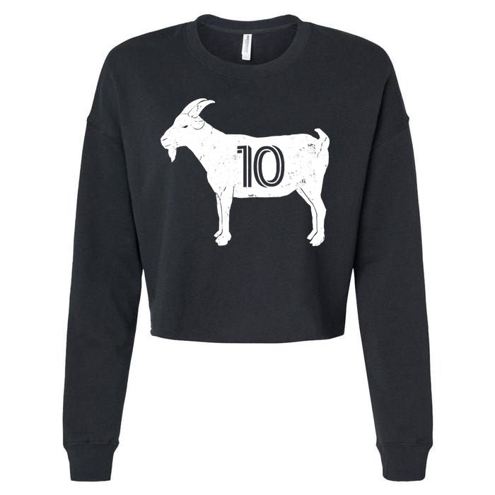 Goat 10 Miami Soccer Team Cropped Pullover Crew