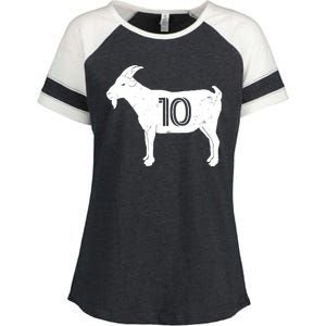 Goat 10 Miami Soccer Team Enza Ladies Jersey Colorblock Tee