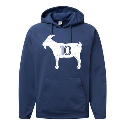 Goat 10 Miami Soccer Team Performance Fleece Hoodie