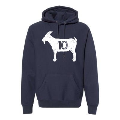 Goat 10 Miami Soccer Team Premium Hoodie