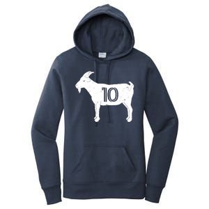 Goat 10 Miami Soccer Team Women's Pullover Hoodie