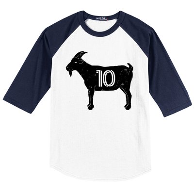 Goat 10 Miami Soccer Team Baseball Sleeve Shirt