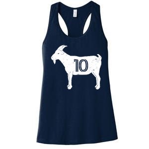 Goat 10 Miami Soccer Team Women's Racerback Tank