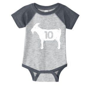 Goat 10 Miami Soccer Team Infant Baby Jersey Bodysuit