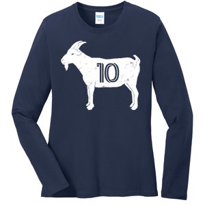 Goat 10 Miami Soccer Team Ladies Long Sleeve Shirt