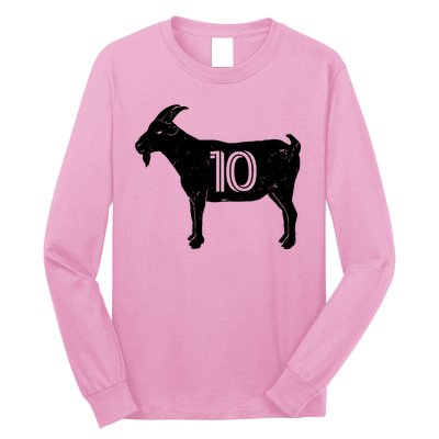 Goat 10 Miami Soccer Team Long Sleeve Shirt