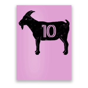 Goat 10 Miami Soccer Team Poster