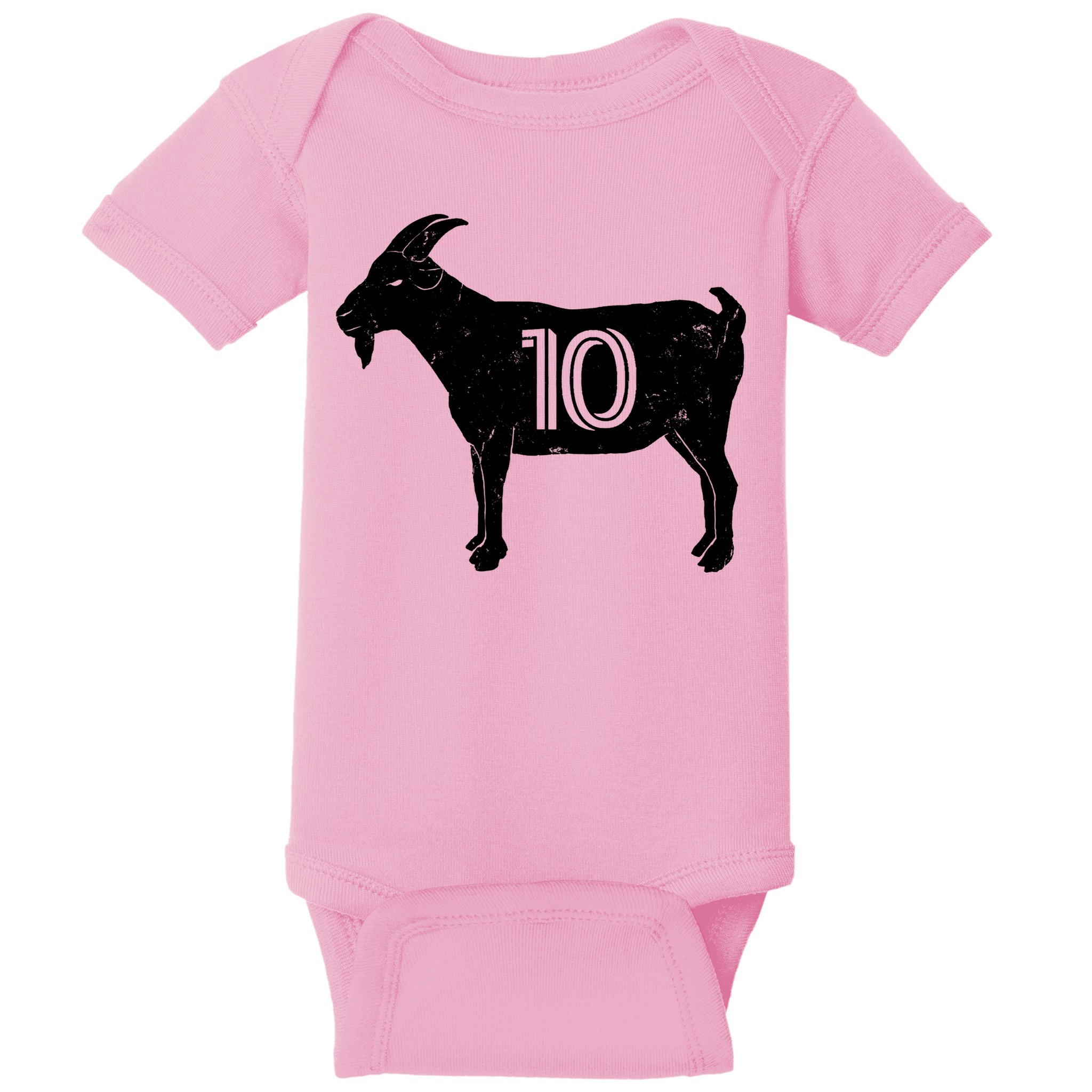 Goat 10 Miami Soccer Team Baby Bodysuit