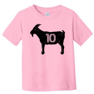 Goat 10 Miami Soccer Team Toddler T-Shirt