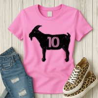 Goat 10 Miami Soccer Team Womens T-Shirt