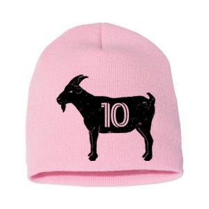 Goat 10 Miami Soccer Team Short Acrylic Beanie