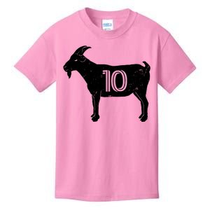 Goat 10 Miami Soccer Team Kids T-Shirt