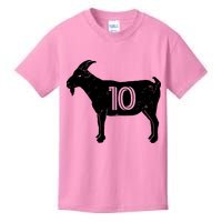Goat 10 Miami Soccer Team Kids T-Shirt