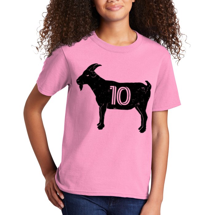 Goat 10 Miami Soccer Team Kids T-Shirt
