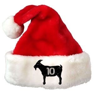 Goat 10 Miami Soccer Team Premium Christmas Santa Hat