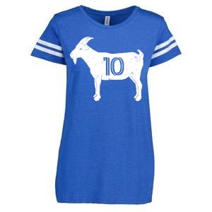 Goat 10 Miami Soccer Team Enza Ladies Jersey Football T-Shirt