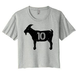 Goat 10 Miami Soccer Team Women's Crop Top Tee