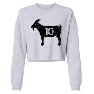 Goat 10 Miami Soccer Team Cropped Pullover Crew