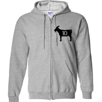 Goat 10 Miami Soccer Team Full Zip Hoodie