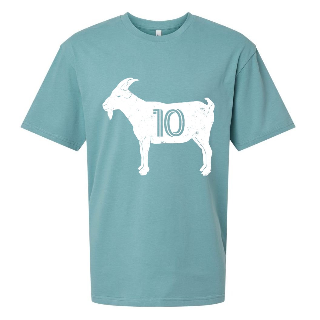 Goat 10 Miami Soccer Team Sueded Cloud Jersey T-Shirt