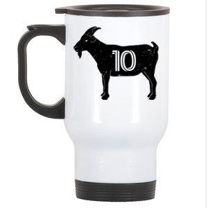 Goat 10 Miami Soccer Team Stainless Steel Travel Mug