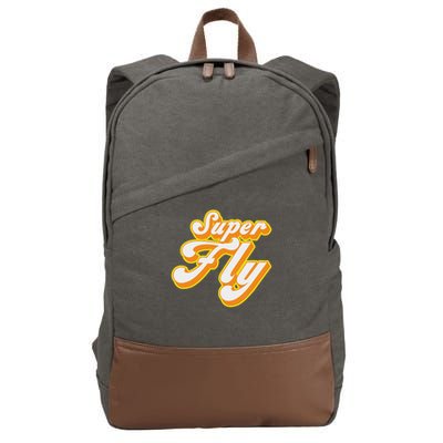 Groovy 1970s Super Fly Cotton Canvas Backpack