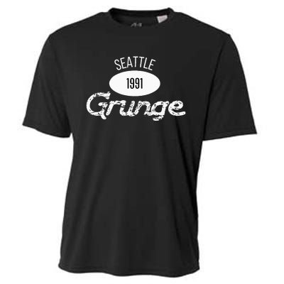 Grunge 1991 Seattle 90s Music Retro Rock Music Gen X Cooling Performance Crew T-Shirt