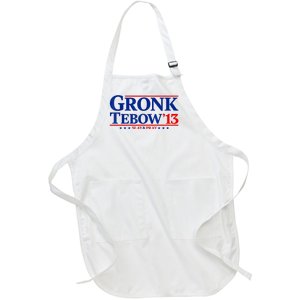 Gronk 13 Tebow President For 2024 American Sarcastic Saying Full-Length Apron With Pockets