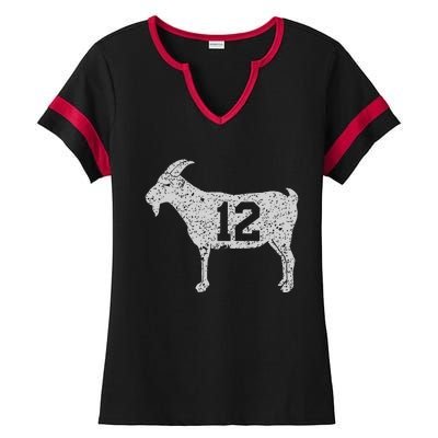 Goat 12 Vintage Ladies Halftime Notch Neck Tee