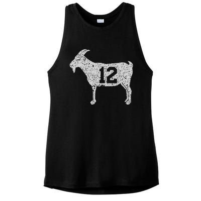 Goat 12 Vintage Ladies PosiCharge Tri-Blend Wicking Tank