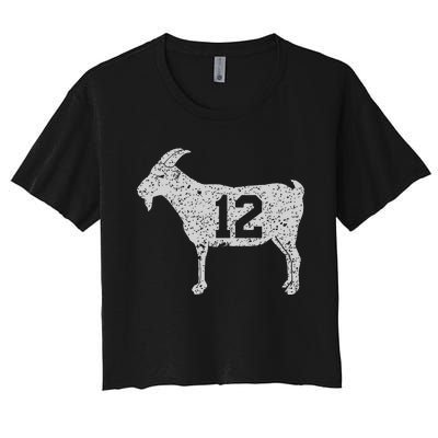 Goat 12 Vintage Women's Crop Top Tee