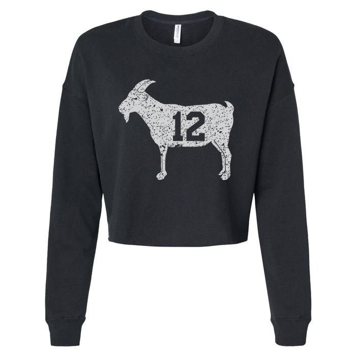 Goat 12 Vintage Cropped Pullover Crew