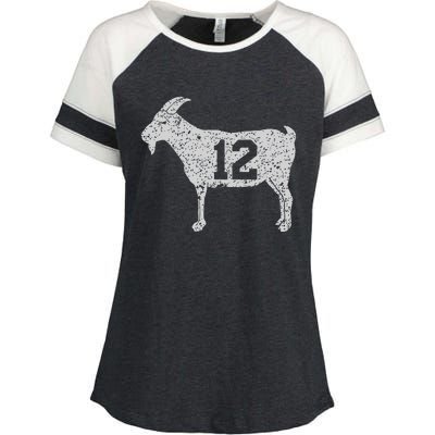 Goat 12 Vintage Enza Ladies Jersey Colorblock Tee