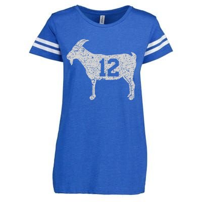 Goat 12 Vintage Enza Ladies Jersey Football T-Shirt