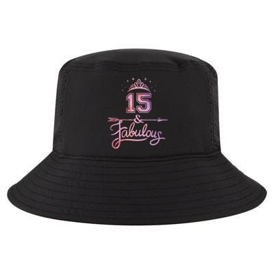 Girl 15 Years Old And Fabulous Girl 15th Birthday Cool Comfort Performance Bucket Hat