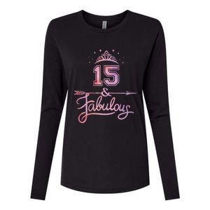 Girl 15 Years Old And Fabulous Girl 15th Birthday Womens Cotton Relaxed Long Sleeve T-Shirt